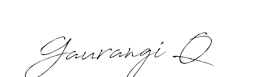 Also You can easily find your signature by using the search form. We will create Gaurangi Q name handwritten signature images for you free of cost using Antro_Vectra sign style. Gaurangi Q signature style 6 images and pictures png