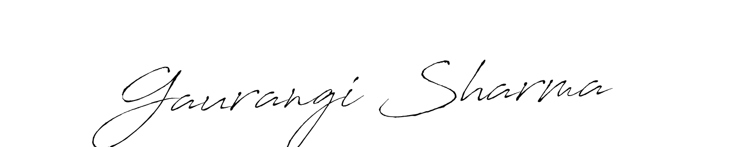 Also we have Gaurangi Sharma name is the best signature style. Create professional handwritten signature collection using Antro_Vectra autograph style. Gaurangi Sharma signature style 6 images and pictures png