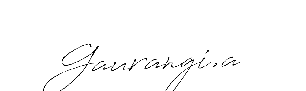 if you are searching for the best signature style for your name Gaurangi.a. so please give up your signature search. here we have designed multiple signature styles  using Antro_Vectra. Gaurangi.a signature style 6 images and pictures png