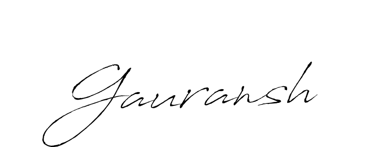 Gauransh stylish signature style. Best Handwritten Sign (Antro_Vectra) for my name. Handwritten Signature Collection Ideas for my name Gauransh. Gauransh signature style 6 images and pictures png