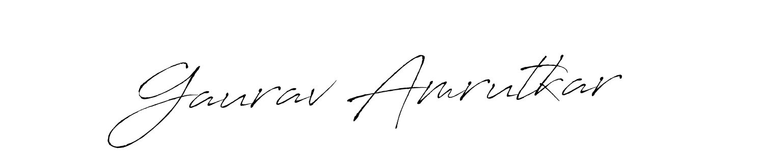 Make a short Gaurav Amrutkar signature style. Manage your documents anywhere anytime using Antro_Vectra. Create and add eSignatures, submit forms, share and send files easily. Gaurav Amrutkar signature style 6 images and pictures png