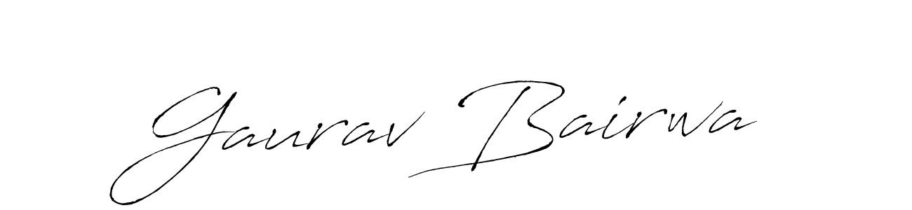 How to make Gaurav Bairwa signature? Antro_Vectra is a professional autograph style. Create handwritten signature for Gaurav Bairwa name. Gaurav Bairwa signature style 6 images and pictures png