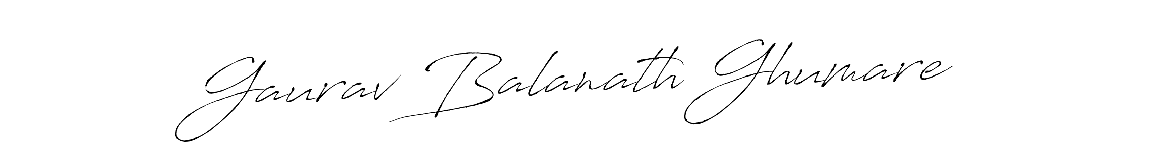 Gaurav Balanath Ghumare stylish signature style. Best Handwritten Sign (Antro_Vectra) for my name. Handwritten Signature Collection Ideas for my name Gaurav Balanath Ghumare. Gaurav Balanath Ghumare signature style 6 images and pictures png