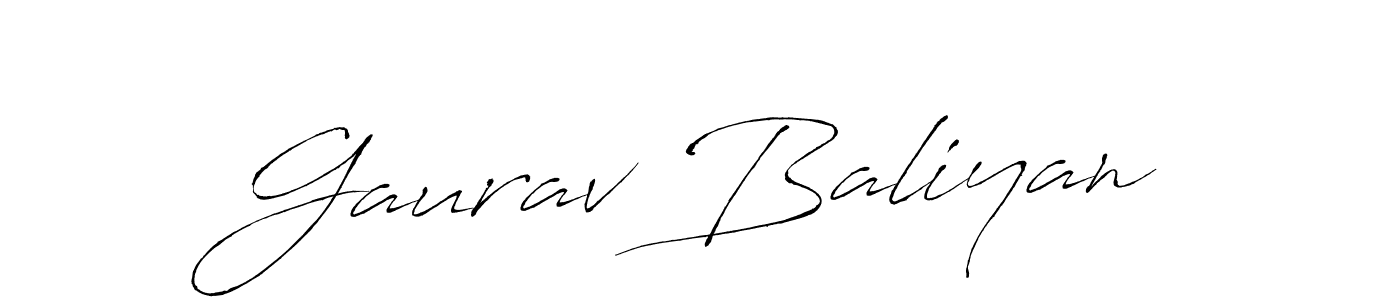 It looks lik you need a new signature style for name Gaurav Baliyan. Design unique handwritten (Antro_Vectra) signature with our free signature maker in just a few clicks. Gaurav Baliyan signature style 6 images and pictures png