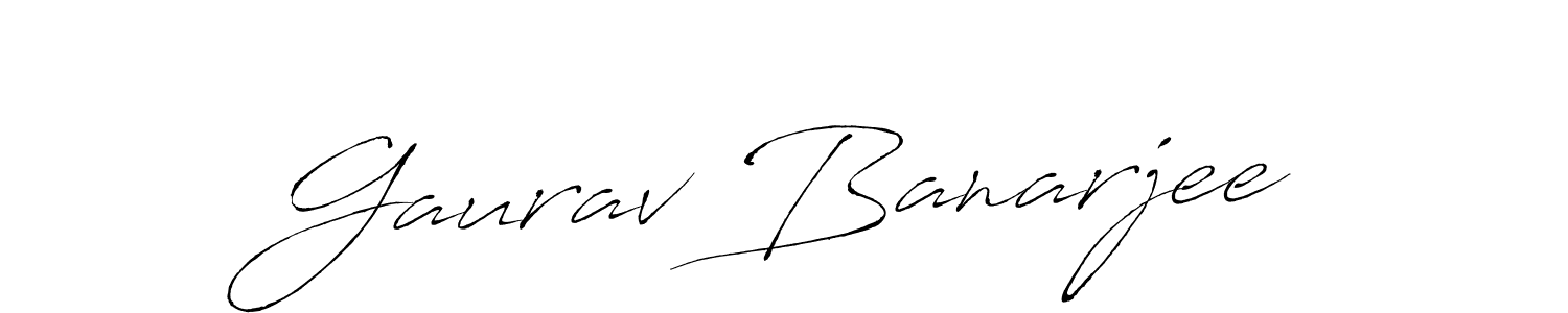 Gaurav Banarjee stylish signature style. Best Handwritten Sign (Antro_Vectra) for my name. Handwritten Signature Collection Ideas for my name Gaurav Banarjee. Gaurav Banarjee signature style 6 images and pictures png