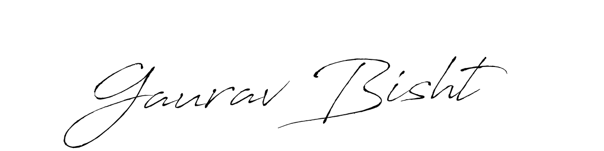 Design your own signature with our free online signature maker. With this signature software, you can create a handwritten (Antro_Vectra) signature for name Gaurav Bisht. Gaurav Bisht signature style 6 images and pictures png