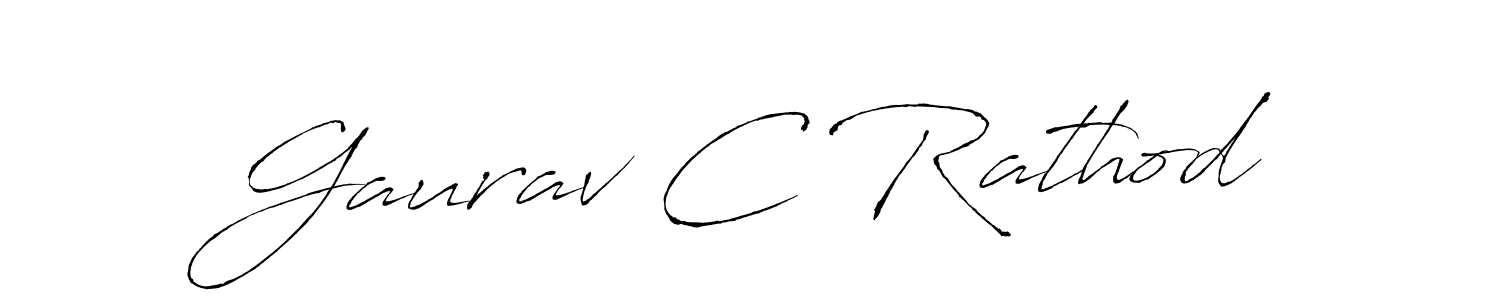 It looks lik you need a new signature style for name Gaurav C Rathod. Design unique handwritten (Antro_Vectra) signature with our free signature maker in just a few clicks. Gaurav C Rathod signature style 6 images and pictures png