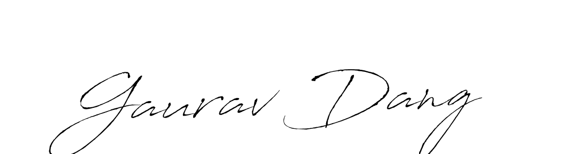 Gaurav Dang stylish signature style. Best Handwritten Sign (Antro_Vectra) for my name. Handwritten Signature Collection Ideas for my name Gaurav Dang. Gaurav Dang signature style 6 images and pictures png