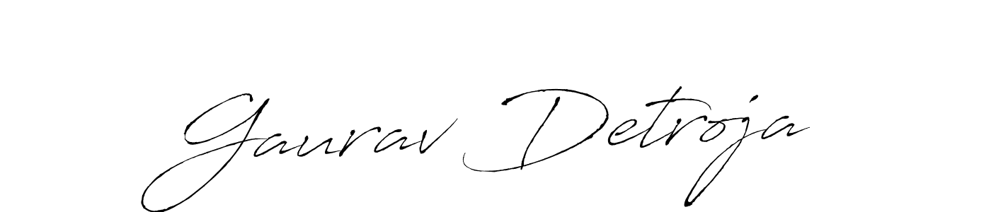 You can use this online signature creator to create a handwritten signature for the name Gaurav Detroja. This is the best online autograph maker. Gaurav Detroja signature style 6 images and pictures png