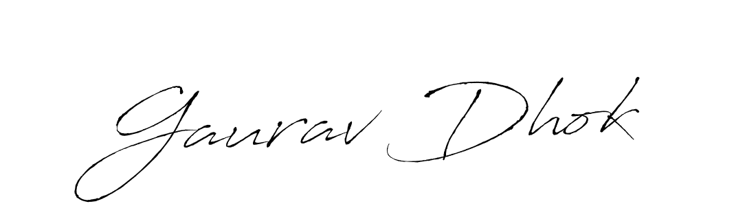It looks lik you need a new signature style for name Gaurav Dhok. Design unique handwritten (Antro_Vectra) signature with our free signature maker in just a few clicks. Gaurav Dhok signature style 6 images and pictures png