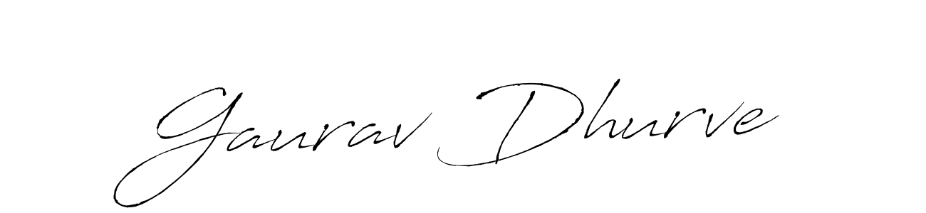 Gaurav Dhurve stylish signature style. Best Handwritten Sign (Antro_Vectra) for my name. Handwritten Signature Collection Ideas for my name Gaurav Dhurve. Gaurav Dhurve signature style 6 images and pictures png