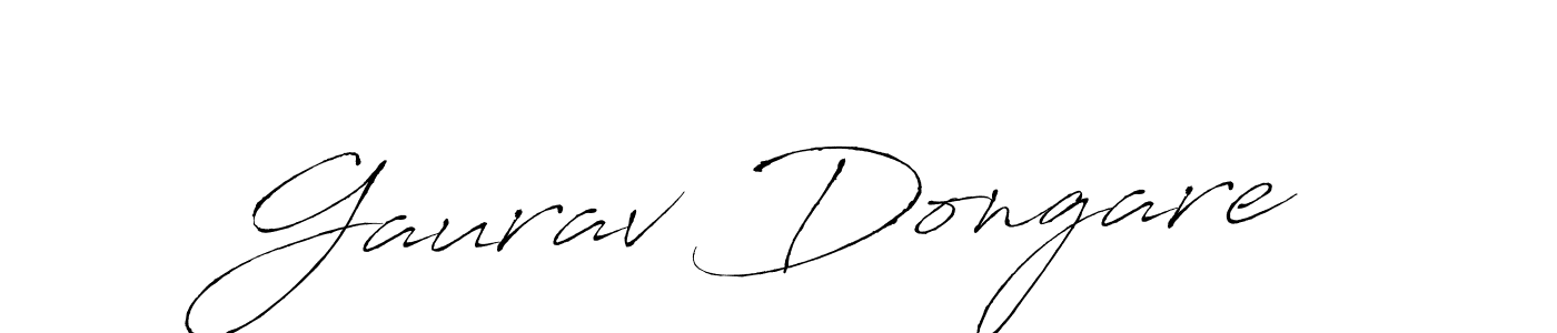 Make a beautiful signature design for name Gaurav Dongare. With this signature (Antro_Vectra) style, you can create a handwritten signature for free. Gaurav Dongare signature style 6 images and pictures png