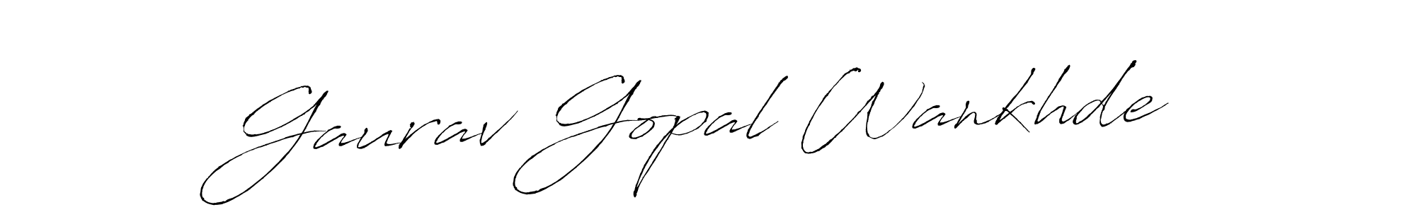 It looks lik you need a new signature style for name Gaurav Gopal Wankhde. Design unique handwritten (Antro_Vectra) signature with our free signature maker in just a few clicks. Gaurav Gopal Wankhde signature style 6 images and pictures png