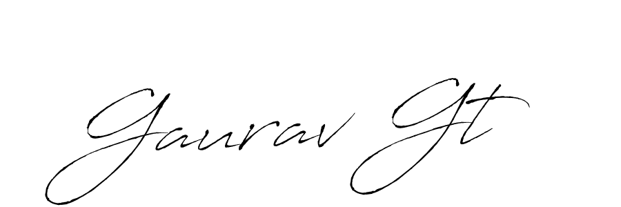 Use a signature maker to create a handwritten signature online. With this signature software, you can design (Antro_Vectra) your own signature for name Gaurav Gt. Gaurav Gt signature style 6 images and pictures png