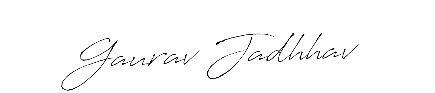 Design your own signature with our free online signature maker. With this signature software, you can create a handwritten (Antro_Vectra) signature for name Gaurav Jadhhav. Gaurav Jadhhav signature style 6 images and pictures png