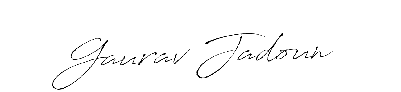 This is the best signature style for the Gaurav Jadoun name. Also you like these signature font (Antro_Vectra). Mix name signature. Gaurav Jadoun signature style 6 images and pictures png