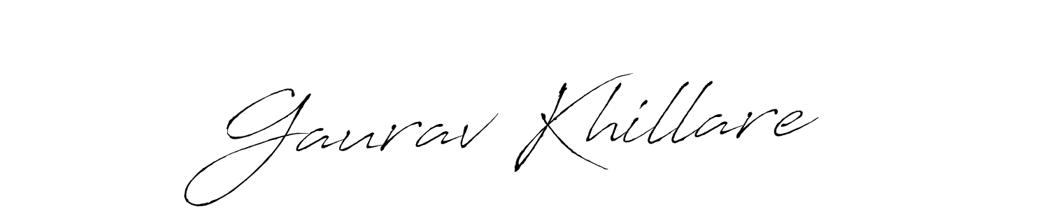 Also we have Gaurav Khillare name is the best signature style. Create professional handwritten signature collection using Antro_Vectra autograph style. Gaurav Khillare signature style 6 images and pictures png