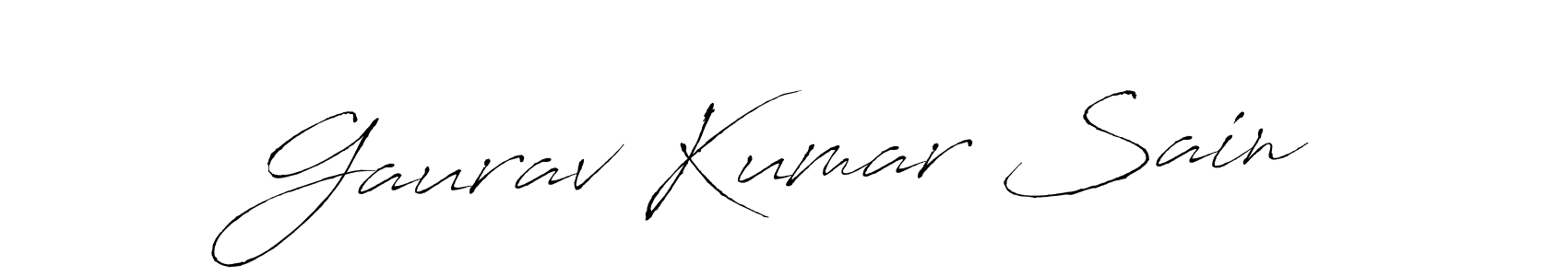 You should practise on your own different ways (Antro_Vectra) to write your name (Gaurav Kumar Sain) in signature. don't let someone else do it for you. Gaurav Kumar Sain signature style 6 images and pictures png