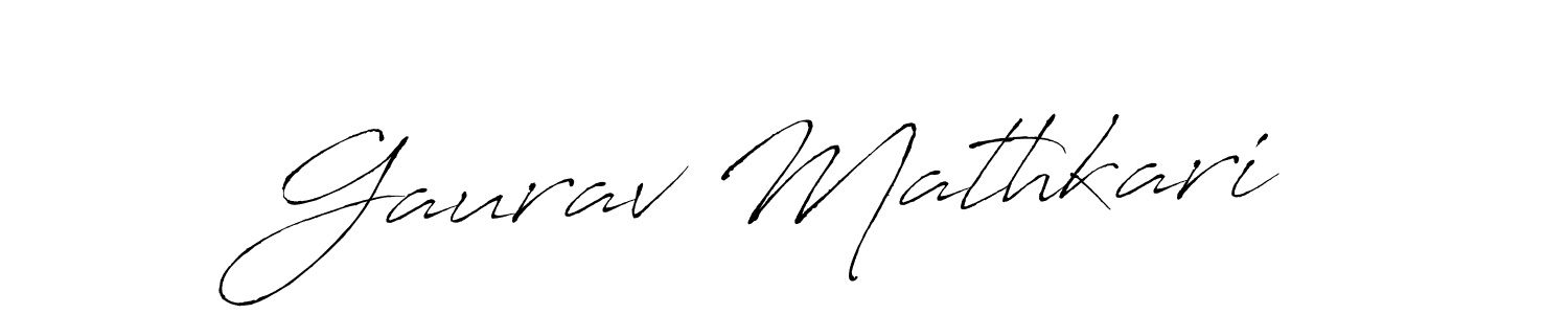 Also we have Gaurav Mathkari name is the best signature style. Create professional handwritten signature collection using Antro_Vectra autograph style. Gaurav Mathkari signature style 6 images and pictures png