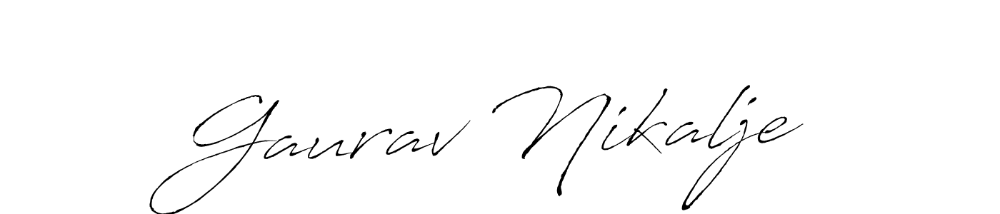 How to make Gaurav Nikalje signature? Antro_Vectra is a professional autograph style. Create handwritten signature for Gaurav Nikalje name. Gaurav Nikalje signature style 6 images and pictures png