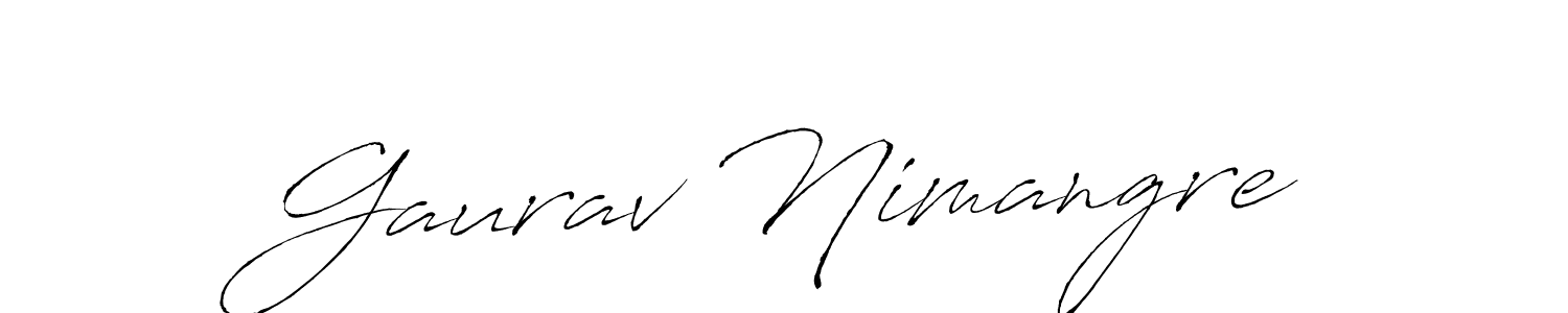 Similarly Antro_Vectra is the best handwritten signature design. Signature creator online .You can use it as an online autograph creator for name Gaurav Nimangre. Gaurav Nimangre signature style 6 images and pictures png