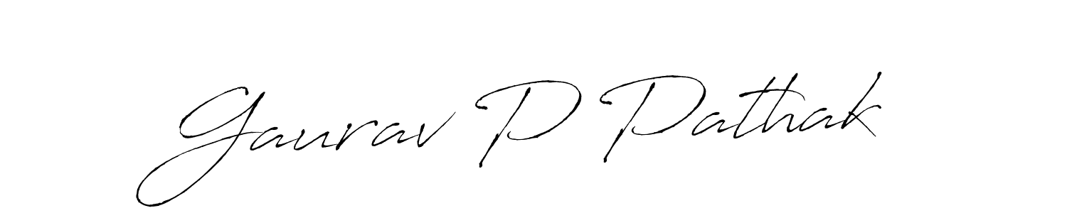 This is the best signature style for the Gaurav P Pathak name. Also you like these signature font (Antro_Vectra). Mix name signature. Gaurav P Pathak signature style 6 images and pictures png