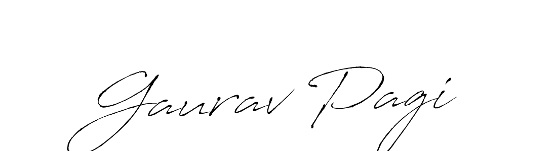 Make a beautiful signature design for name Gaurav Pagi. With this signature (Antro_Vectra) style, you can create a handwritten signature for free. Gaurav Pagi signature style 6 images and pictures png