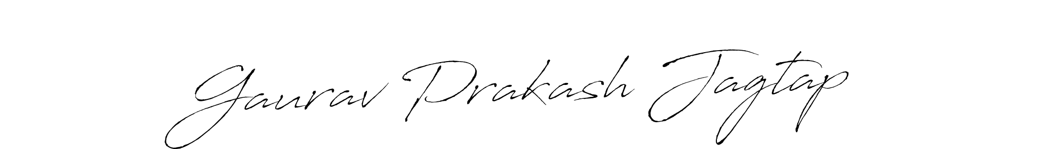 Gaurav Prakash Jagtap stylish signature style. Best Handwritten Sign (Antro_Vectra) for my name. Handwritten Signature Collection Ideas for my name Gaurav Prakash Jagtap. Gaurav Prakash Jagtap signature style 6 images and pictures png