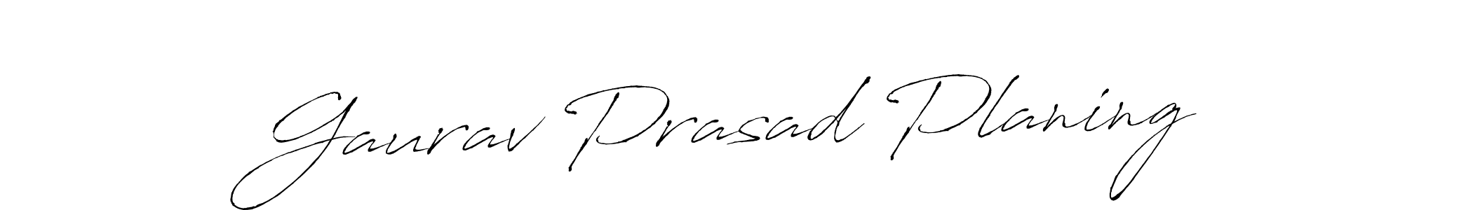 Use a signature maker to create a handwritten signature online. With this signature software, you can design (Antro_Vectra) your own signature for name Gaurav Prasad Planing. Gaurav Prasad Planing signature style 6 images and pictures png