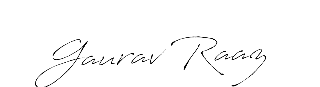 Make a beautiful signature design for name Gaurav Raaz. With this signature (Antro_Vectra) style, you can create a handwritten signature for free. Gaurav Raaz signature style 6 images and pictures png