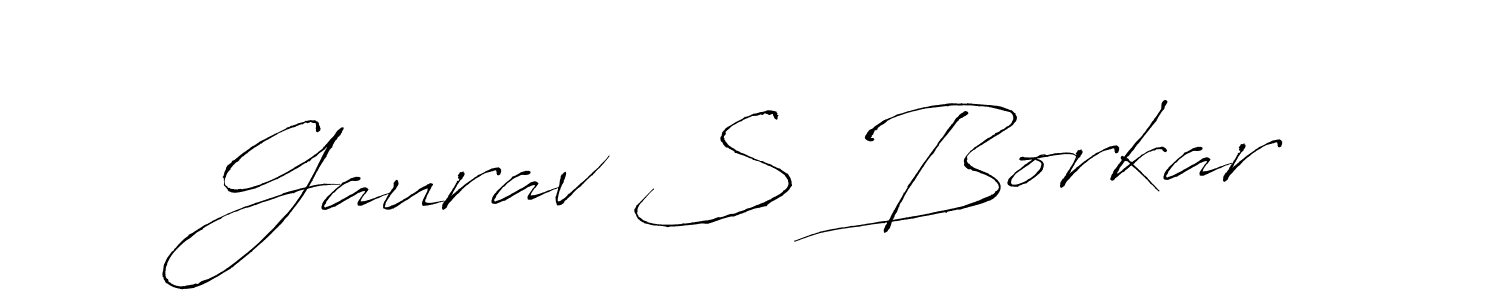 Make a short Gaurav S Borkar signature style. Manage your documents anywhere anytime using Antro_Vectra. Create and add eSignatures, submit forms, share and send files easily. Gaurav S Borkar signature style 6 images and pictures png