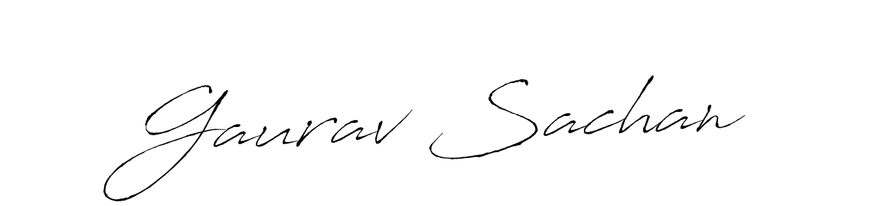 Create a beautiful signature design for name Gaurav Sachan. With this signature (Antro_Vectra) fonts, you can make a handwritten signature for free. Gaurav Sachan signature style 6 images and pictures png