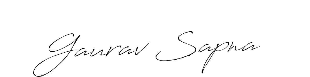 Gaurav Sapna stylish signature style. Best Handwritten Sign (Antro_Vectra) for my name. Handwritten Signature Collection Ideas for my name Gaurav Sapna. Gaurav Sapna signature style 6 images and pictures png