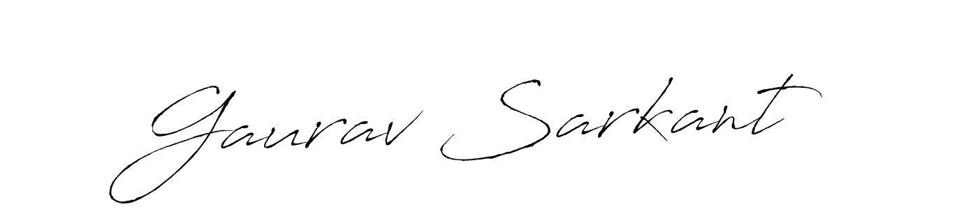 Gaurav Sarkant stylish signature style. Best Handwritten Sign (Antro_Vectra) for my name. Handwritten Signature Collection Ideas for my name Gaurav Sarkant. Gaurav Sarkant signature style 6 images and pictures png