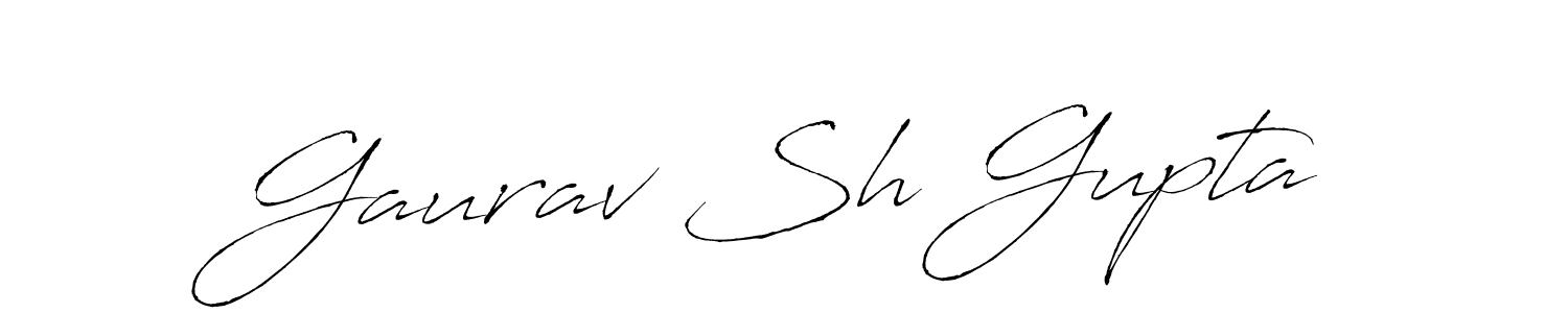 Make a beautiful signature design for name Gaurav Sh Gupta. With this signature (Antro_Vectra) style, you can create a handwritten signature for free. Gaurav Sh Gupta signature style 6 images and pictures png