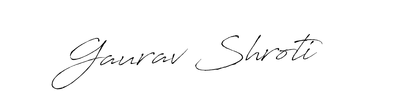 Antro_Vectra is a professional signature style that is perfect for those who want to add a touch of class to their signature. It is also a great choice for those who want to make their signature more unique. Get Gaurav Shroti name to fancy signature for free. Gaurav Shroti signature style 6 images and pictures png