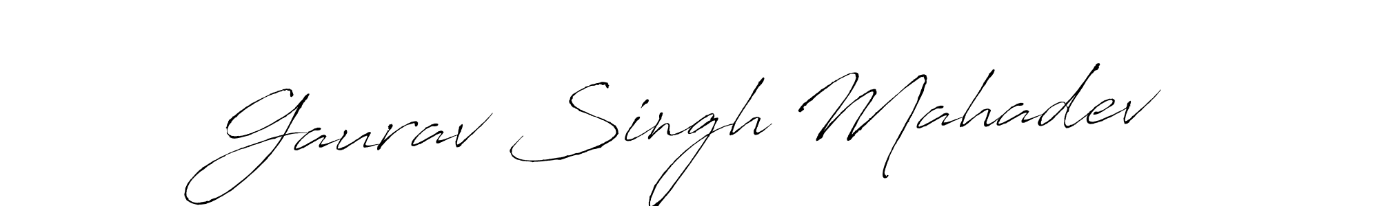 Make a short Gaurav Singh Mahadev signature style. Manage your documents anywhere anytime using Antro_Vectra. Create and add eSignatures, submit forms, share and send files easily. Gaurav Singh Mahadev signature style 6 images and pictures png