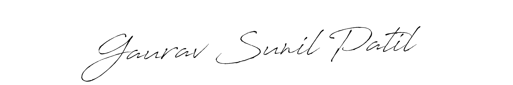 Gaurav Sunil Patil stylish signature style. Best Handwritten Sign (Antro_Vectra) for my name. Handwritten Signature Collection Ideas for my name Gaurav Sunil Patil. Gaurav Sunil Patil signature style 6 images and pictures png