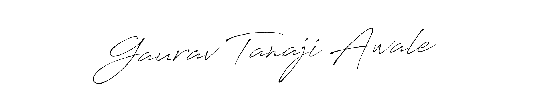 Design your own signature with our free online signature maker. With this signature software, you can create a handwritten (Antro_Vectra) signature for name Gaurav Tanaji Awale. Gaurav Tanaji Awale signature style 6 images and pictures png