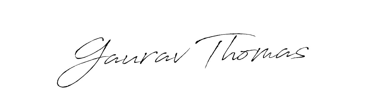 Gaurav Thomas stylish signature style. Best Handwritten Sign (Antro_Vectra) for my name. Handwritten Signature Collection Ideas for my name Gaurav Thomas. Gaurav Thomas signature style 6 images and pictures png