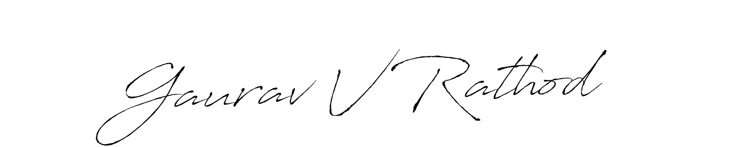 This is the best signature style for the Gaurav V Rathod name. Also you like these signature font (Antro_Vectra). Mix name signature. Gaurav V Rathod signature style 6 images and pictures png