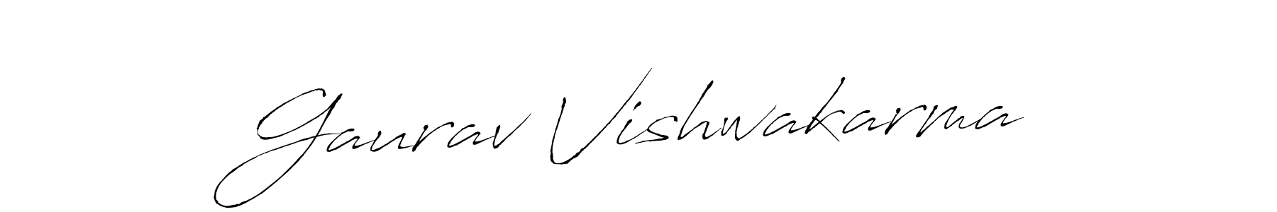 How to make Gaurav Vishwakarma signature? Antro_Vectra is a professional autograph style. Create handwritten signature for Gaurav Vishwakarma name. Gaurav Vishwakarma signature style 6 images and pictures png