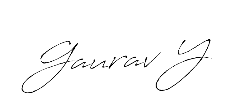 Also You can easily find your signature by using the search form. We will create Gaurav Y name handwritten signature images for you free of cost using Antro_Vectra sign style. Gaurav Y signature style 6 images and pictures png