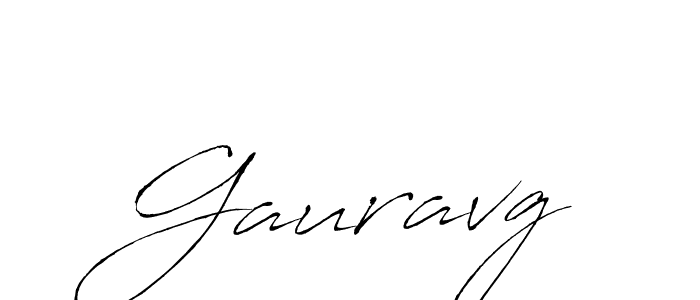 How to make Gauravg name signature. Use Antro_Vectra style for creating short signs online. This is the latest handwritten sign. Gauravg signature style 6 images and pictures png