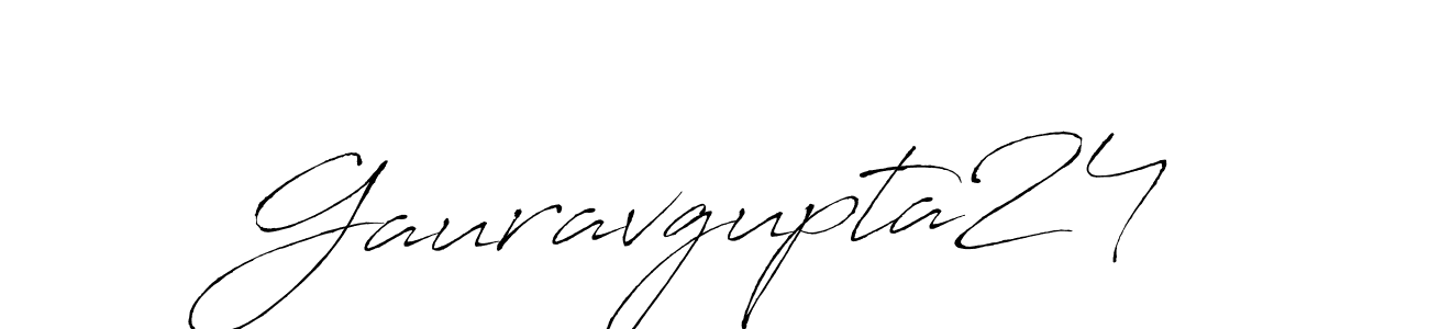 Design your own signature with our free online signature maker. With this signature software, you can create a handwritten (Antro_Vectra) signature for name Gauravgupta24. Gauravgupta24 signature style 6 images and pictures png