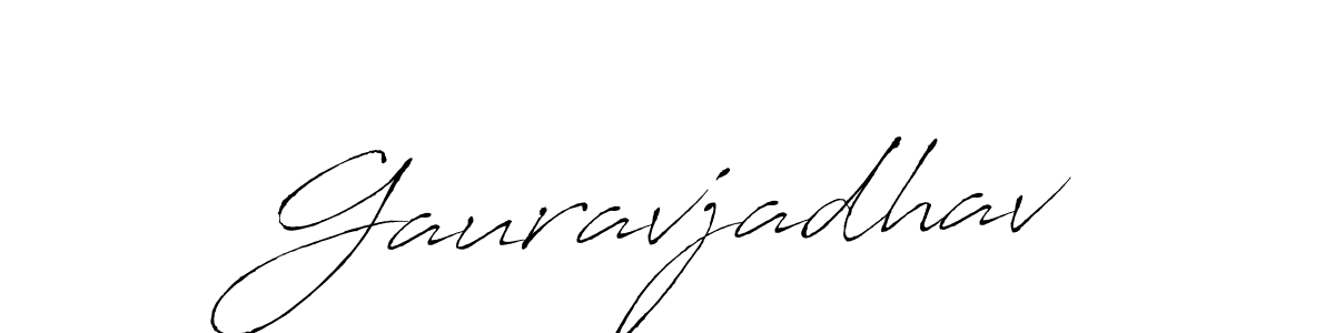 Also we have Gauravjadhav name is the best signature style. Create professional handwritten signature collection using Antro_Vectra autograph style. Gauravjadhav signature style 6 images and pictures png