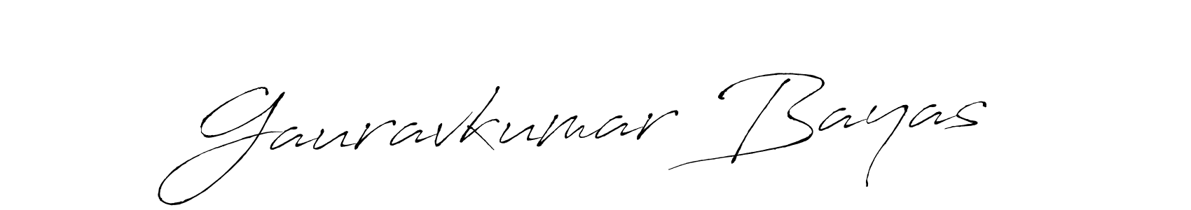 Create a beautiful signature design for name Gauravkumar Bayas. With this signature (Antro_Vectra) fonts, you can make a handwritten signature for free. Gauravkumar Bayas signature style 6 images and pictures png