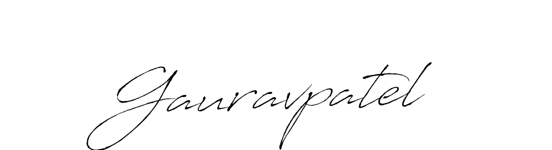 How to make Gauravpatel name signature. Use Antro_Vectra style for creating short signs online. This is the latest handwritten sign. Gauravpatel signature style 6 images and pictures png