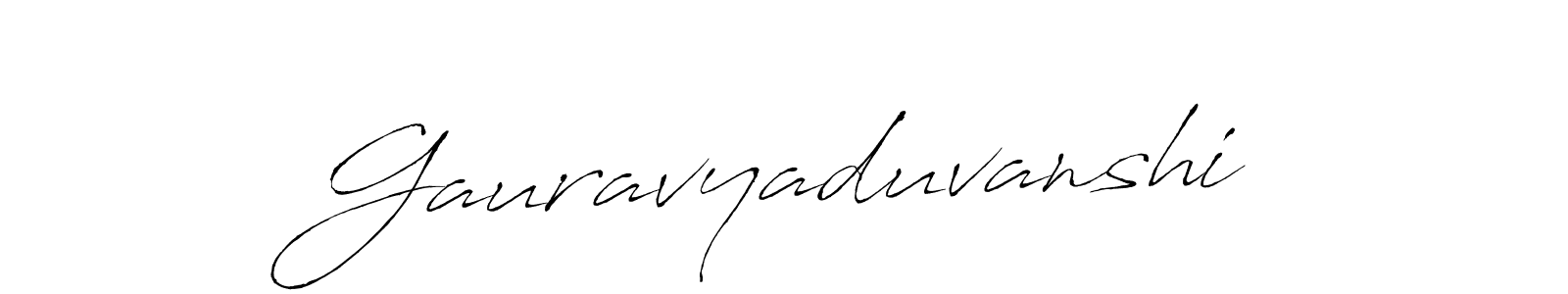 if you are searching for the best signature style for your name Gauravyaduvanshi. so please give up your signature search. here we have designed multiple signature styles  using Antro_Vectra. Gauravyaduvanshi signature style 6 images and pictures png