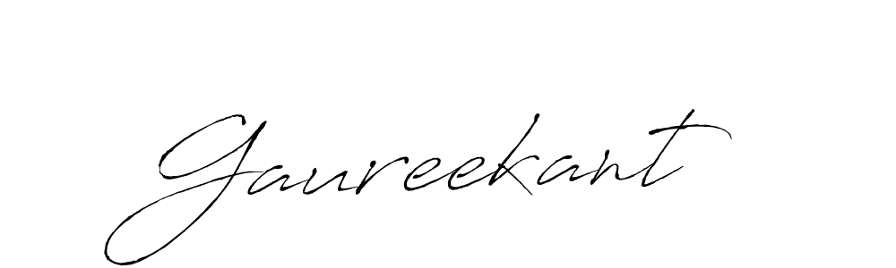 How to make Gaureekant name signature. Use Antro_Vectra style for creating short signs online. This is the latest handwritten sign. Gaureekant signature style 6 images and pictures png